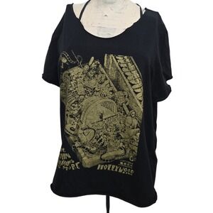 LA Phil John Williams T-Shirt L Maestro of the Movies '24 Hollywood Bowl Raw Hem